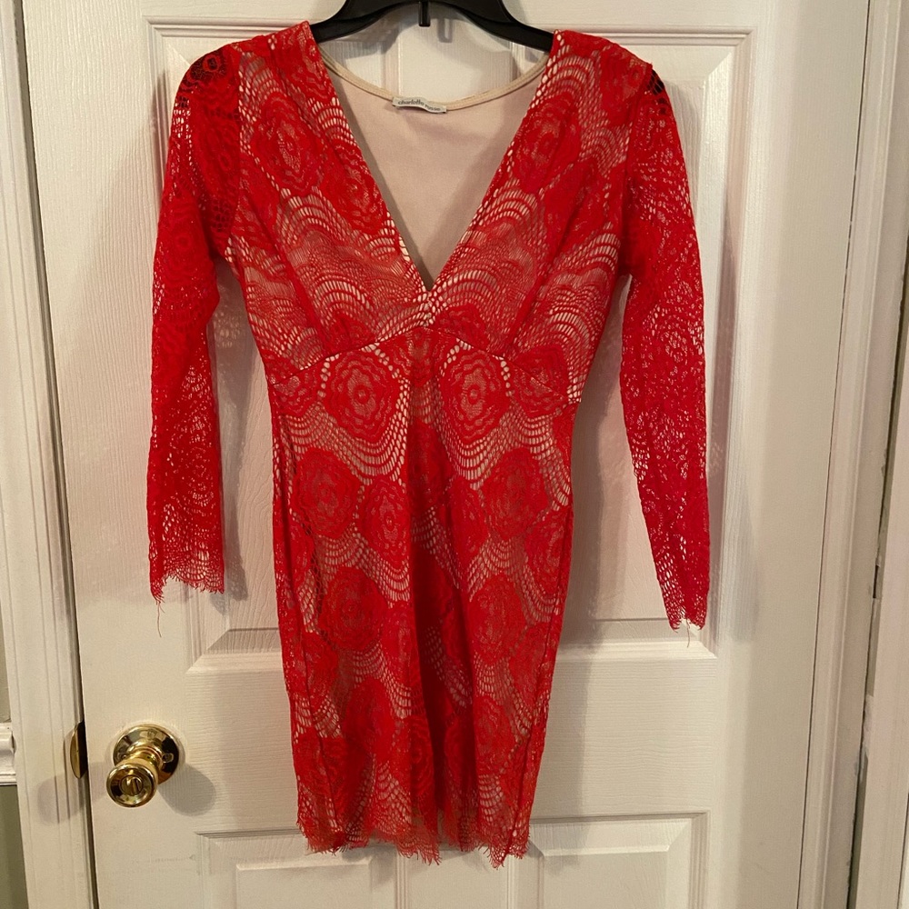 Red lace Charlotte Russe Dress